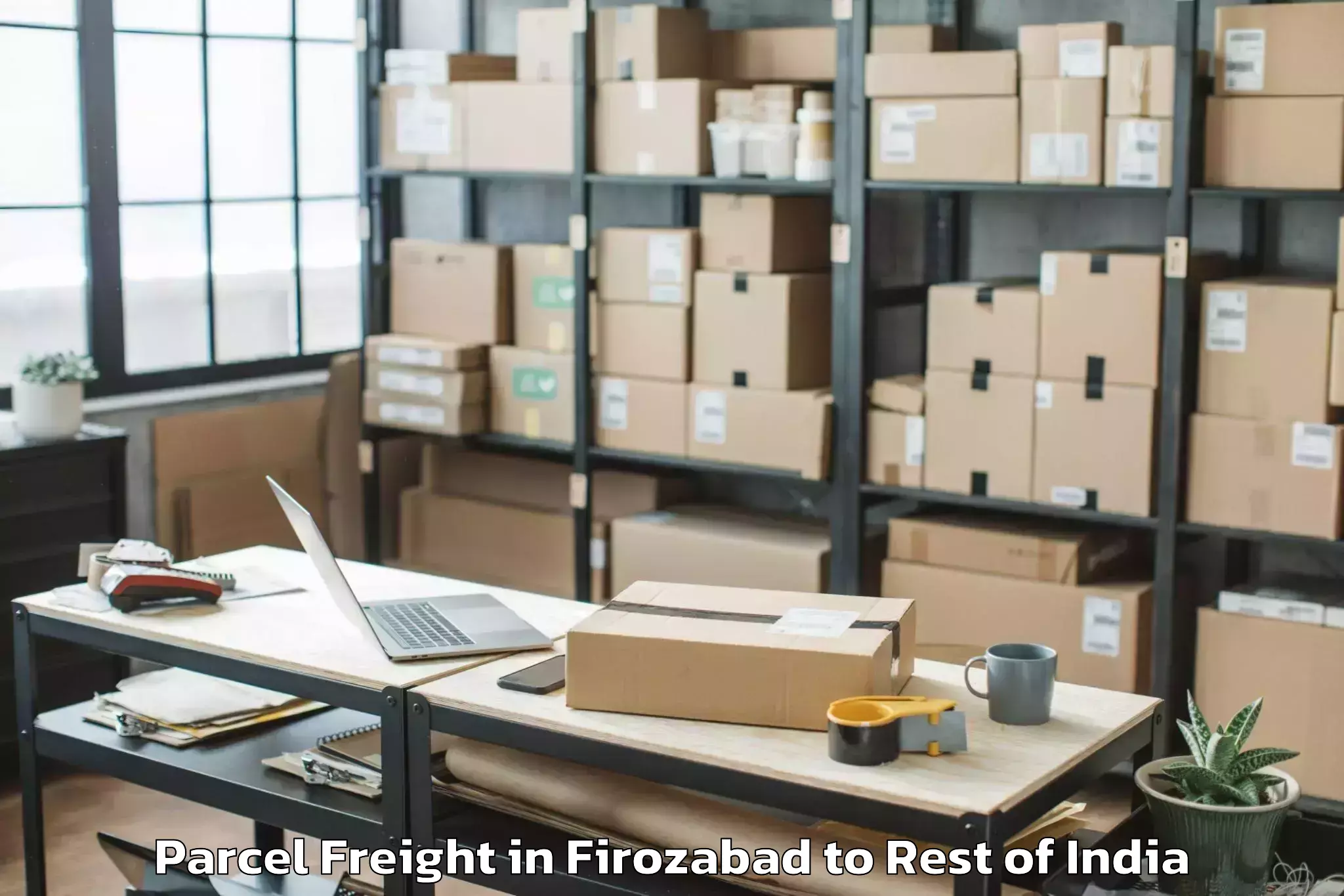 Leading Firozabad to Sumbal Parcel Freight Provider